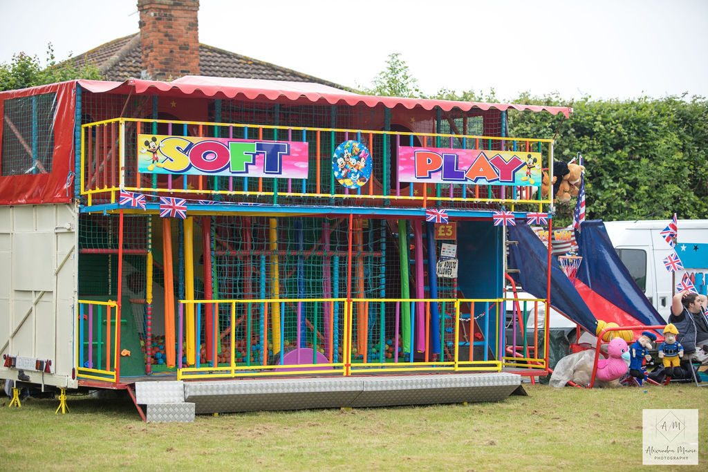 The soft play all set up waiting for the off!